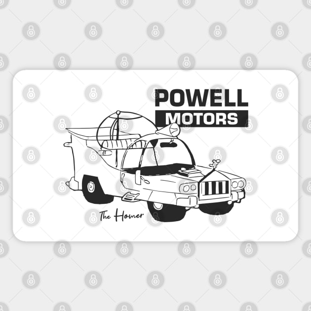 Powell Motors - The Homer Magnet by tvshirts